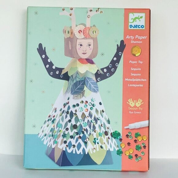New Sealed Djeco Handicraft -Arty Paper Forest Spirits-Shaman 🪶7+ - Picture 8 of 13